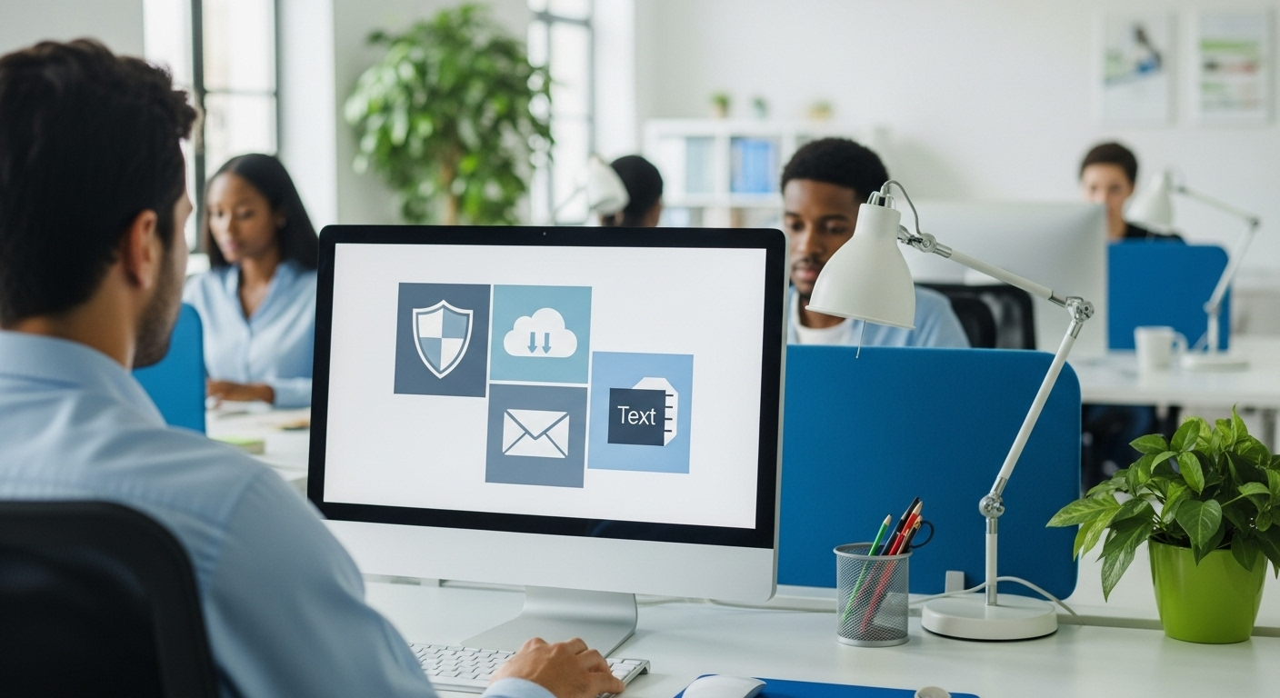 Osoba pisząca na komputerze